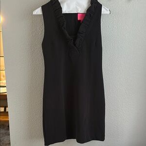 Elegant Black Ruffle Dress